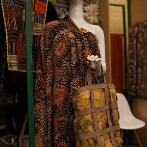 Wardrobe with pattern batik from Bekasi City combination with bag eco print